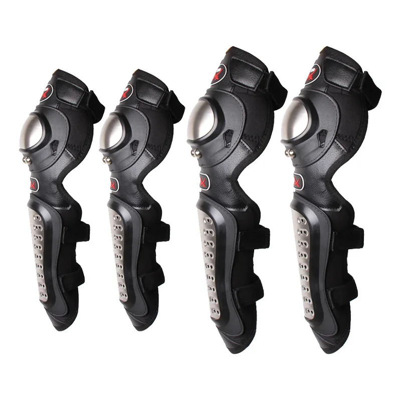 Metal-Cap Knee & Elbow Guard Set