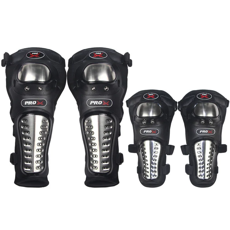 Metal-Cap Knee & Elbow Guard Set