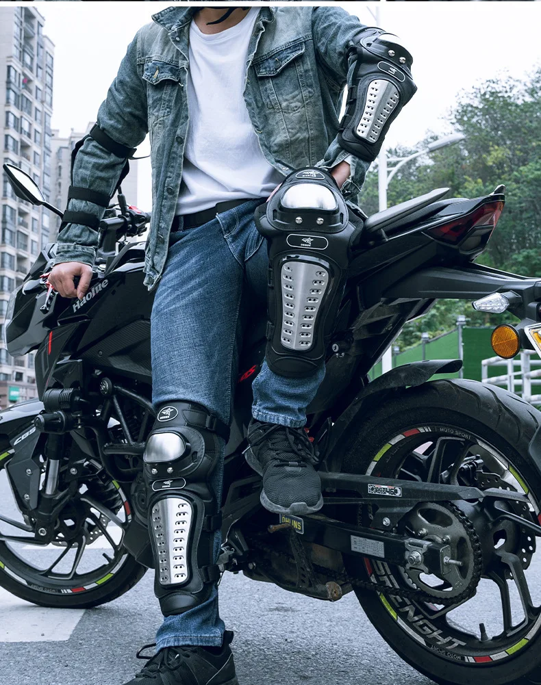 Long Motorcycle Knee Pads