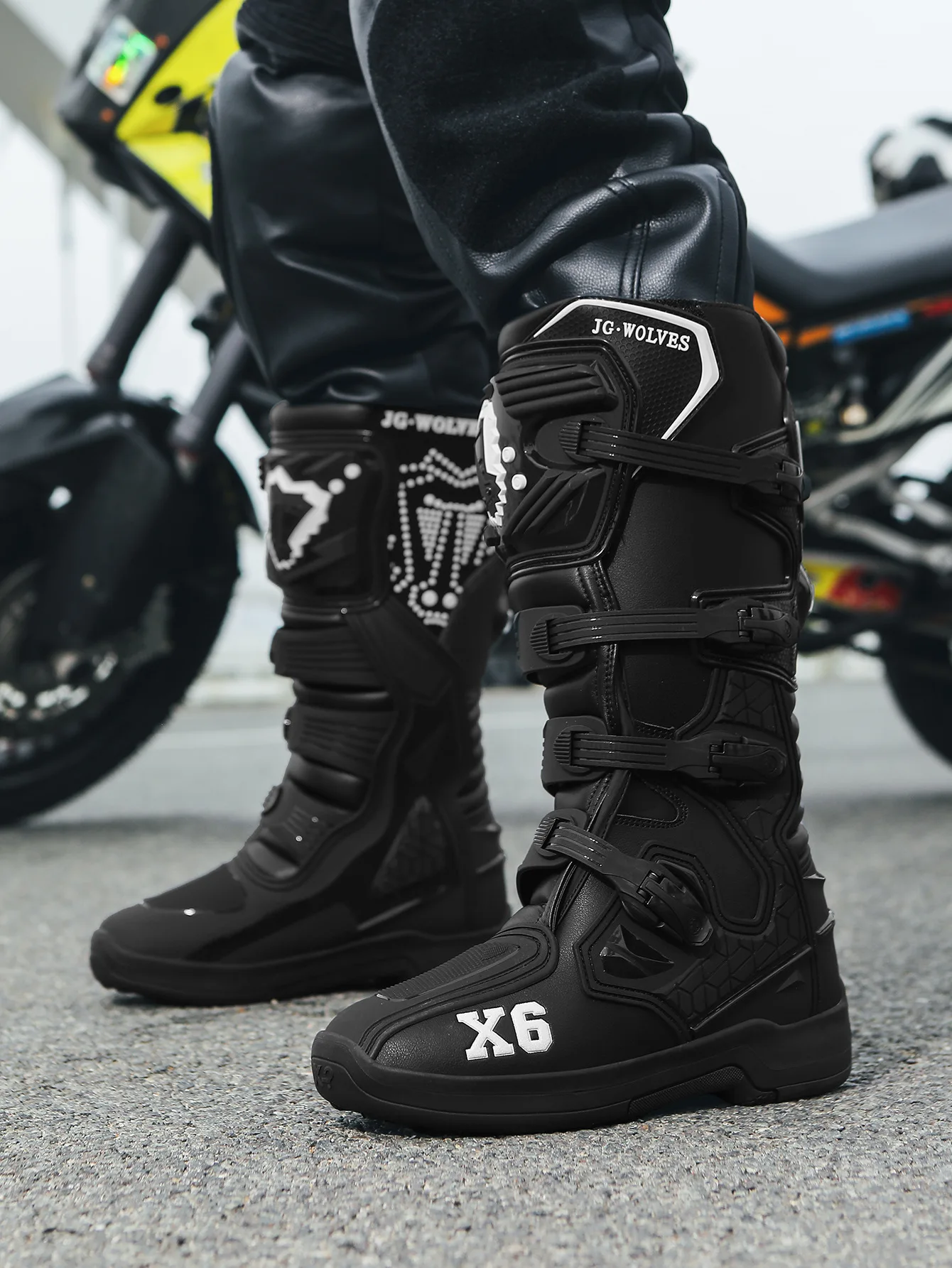 JGWOLVES Off-Road Motorcycle Riding Boots