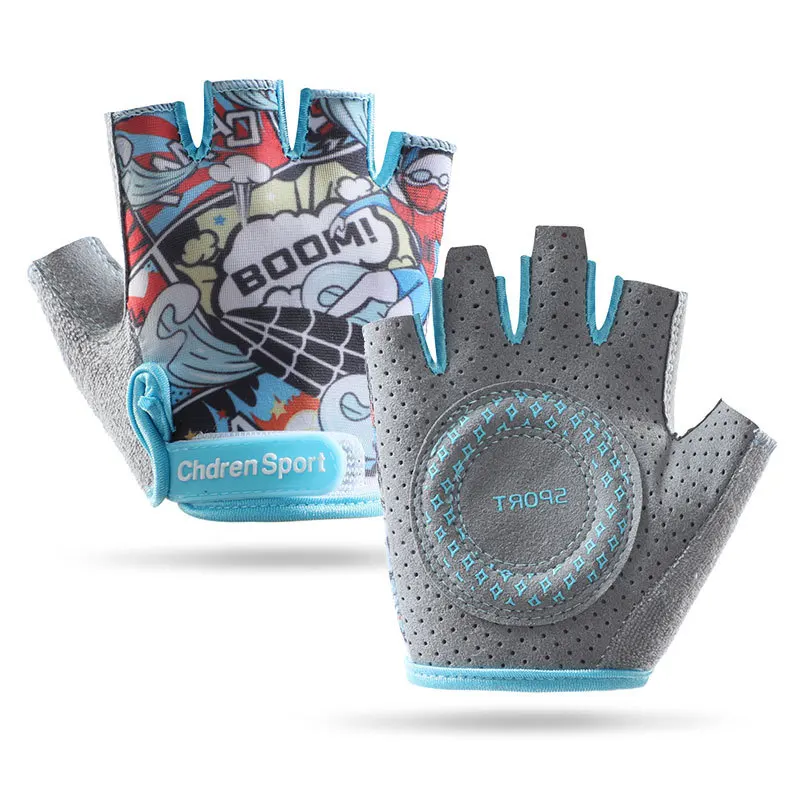 [ALI-1600877497437] Kids' Half-Finger Cycling Gloves