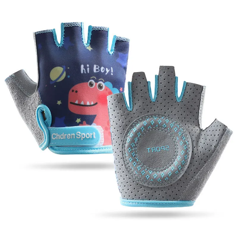 Kids' Half-Finger Cycling Gloves