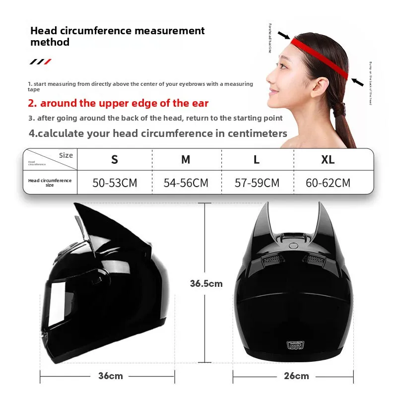 HNJ ABS Full-Face Motorcycle Helmet