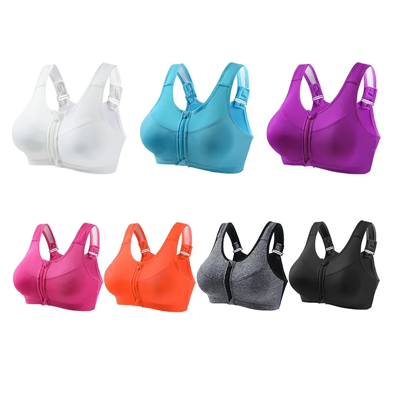 Women's Front-Zip Sports Bra