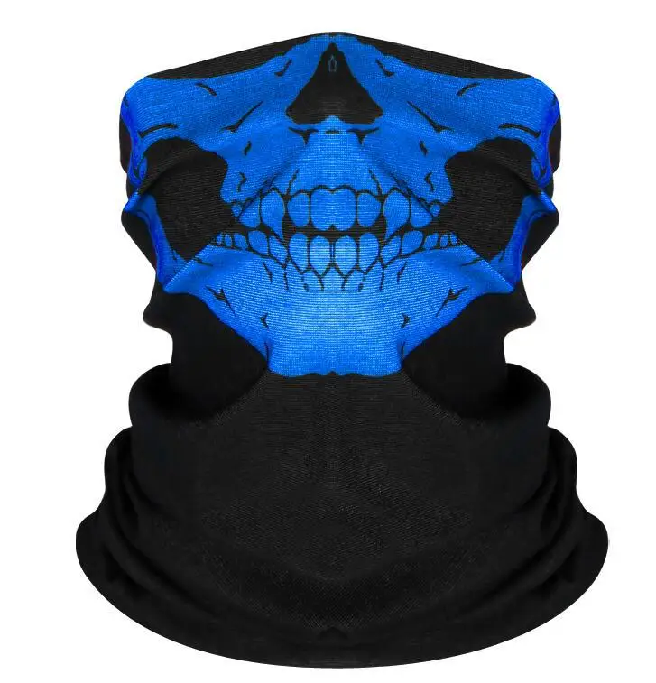 Skull Print Neck Tube Face Cover