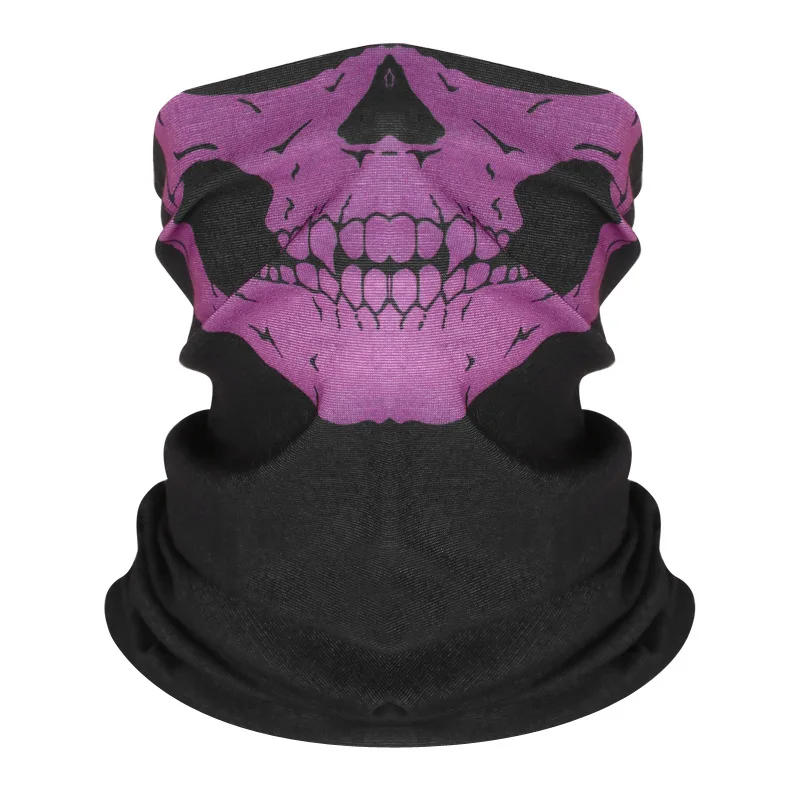 Skull Print Neck Tube Face Cover