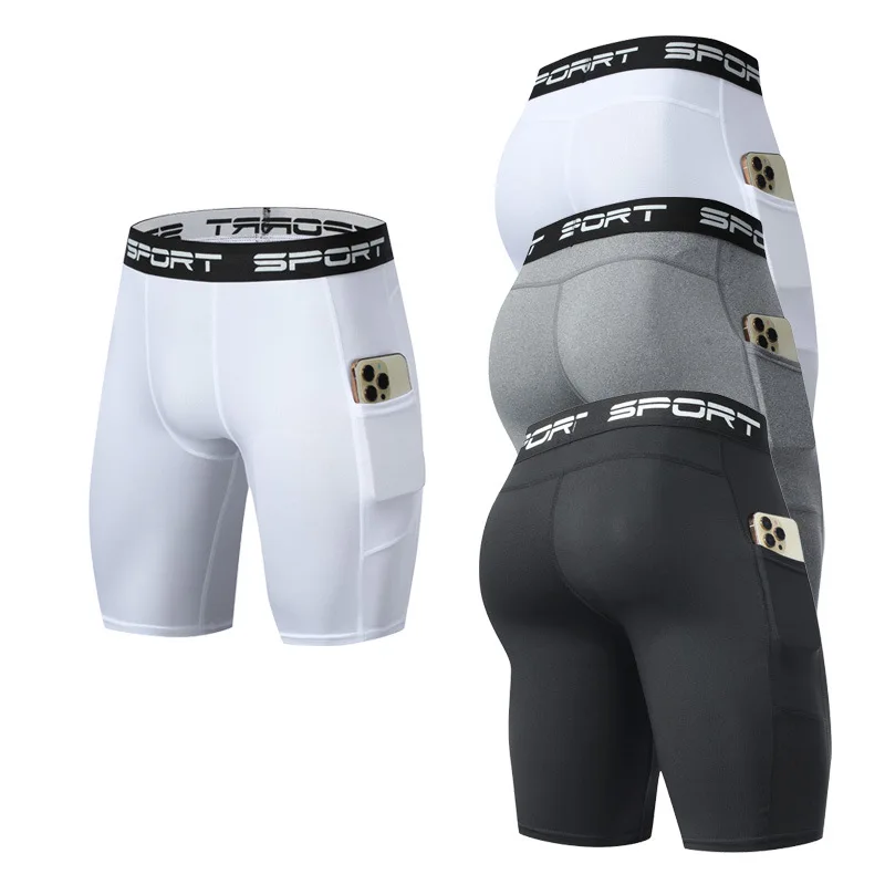 Men's Compression Shorts with Pockets