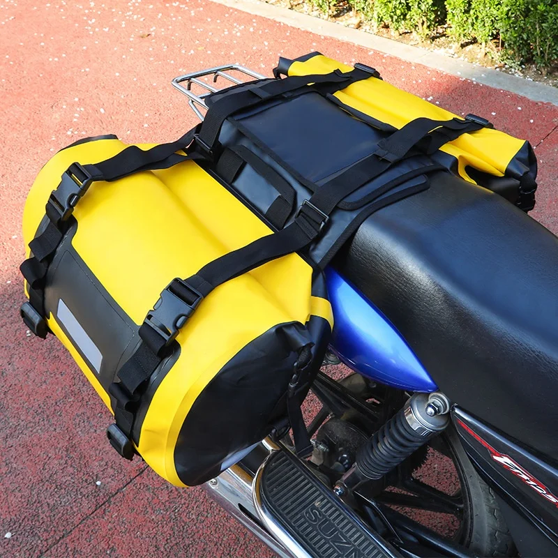 SLKE 60L Waterproof PVC Motorcycle Saddle Bags