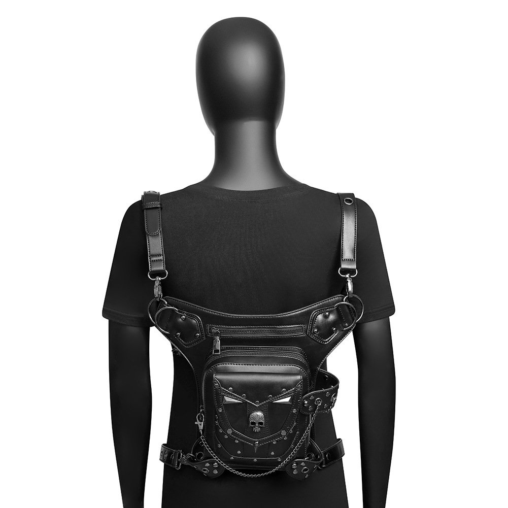 Steampunk PU Leather Leg & Waist Bag 6