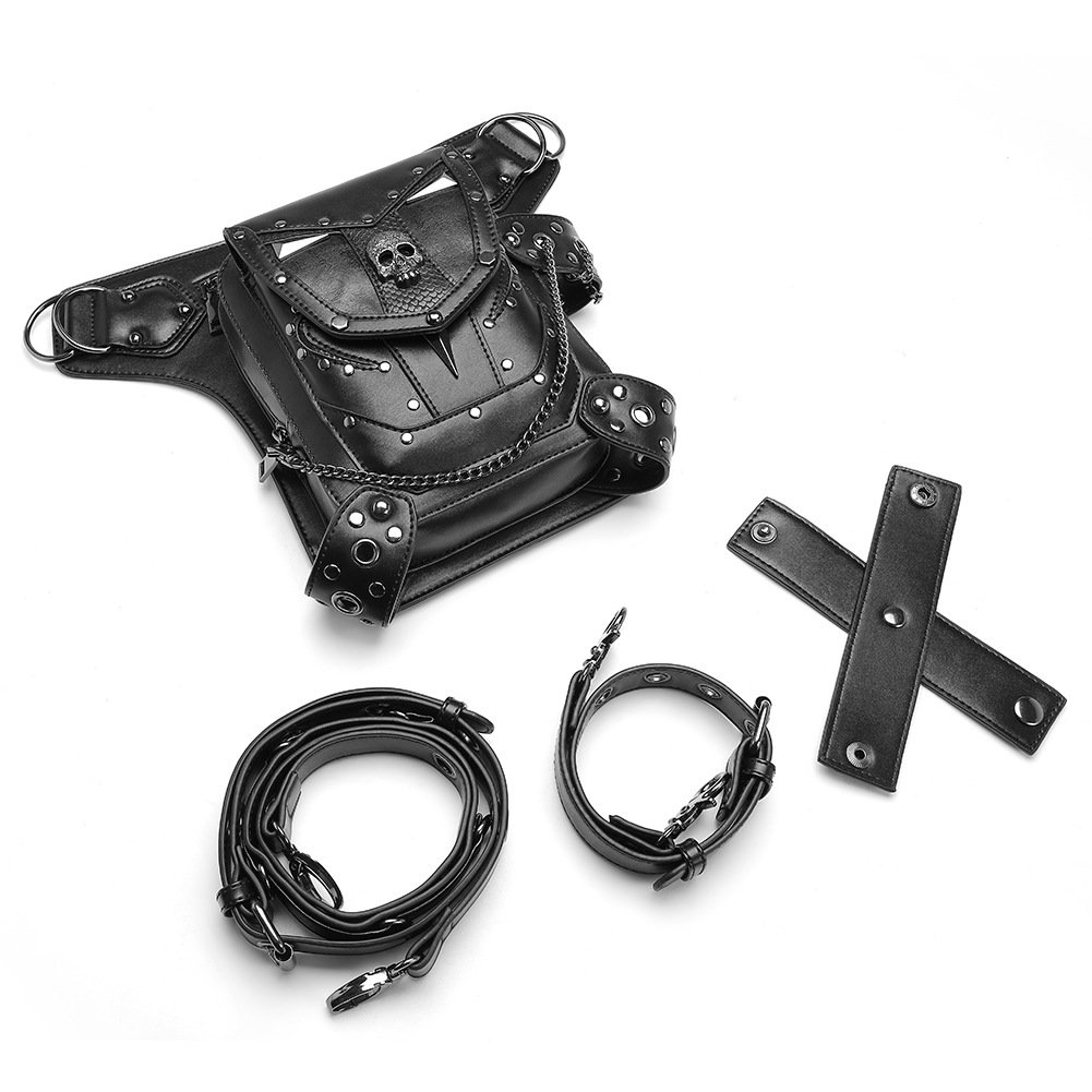 Steampunk PU Leather Leg & Waist Bag 8