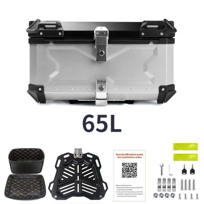 SLKE 65L Aluminium Motorcycle Top Box 2