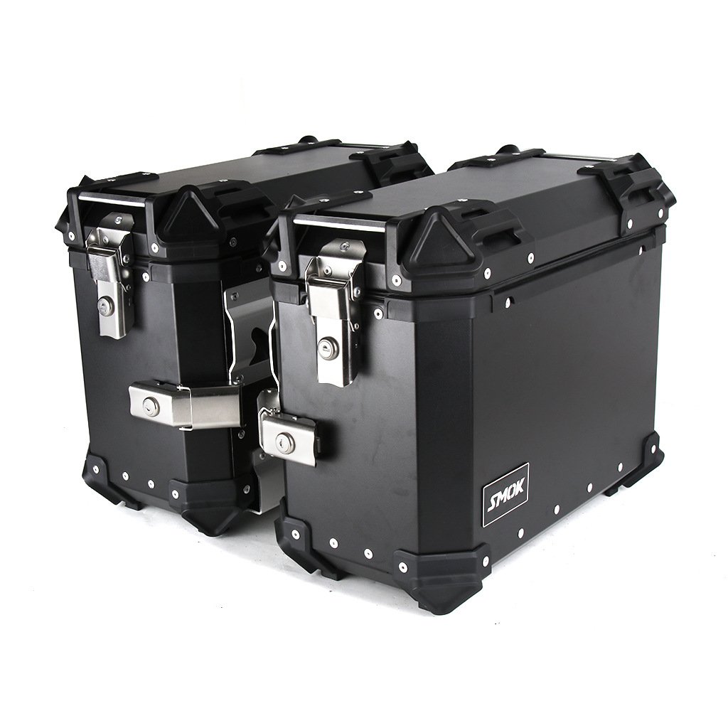 SLKE 38L Aluminium Side Boxes with Mount Bracket 2