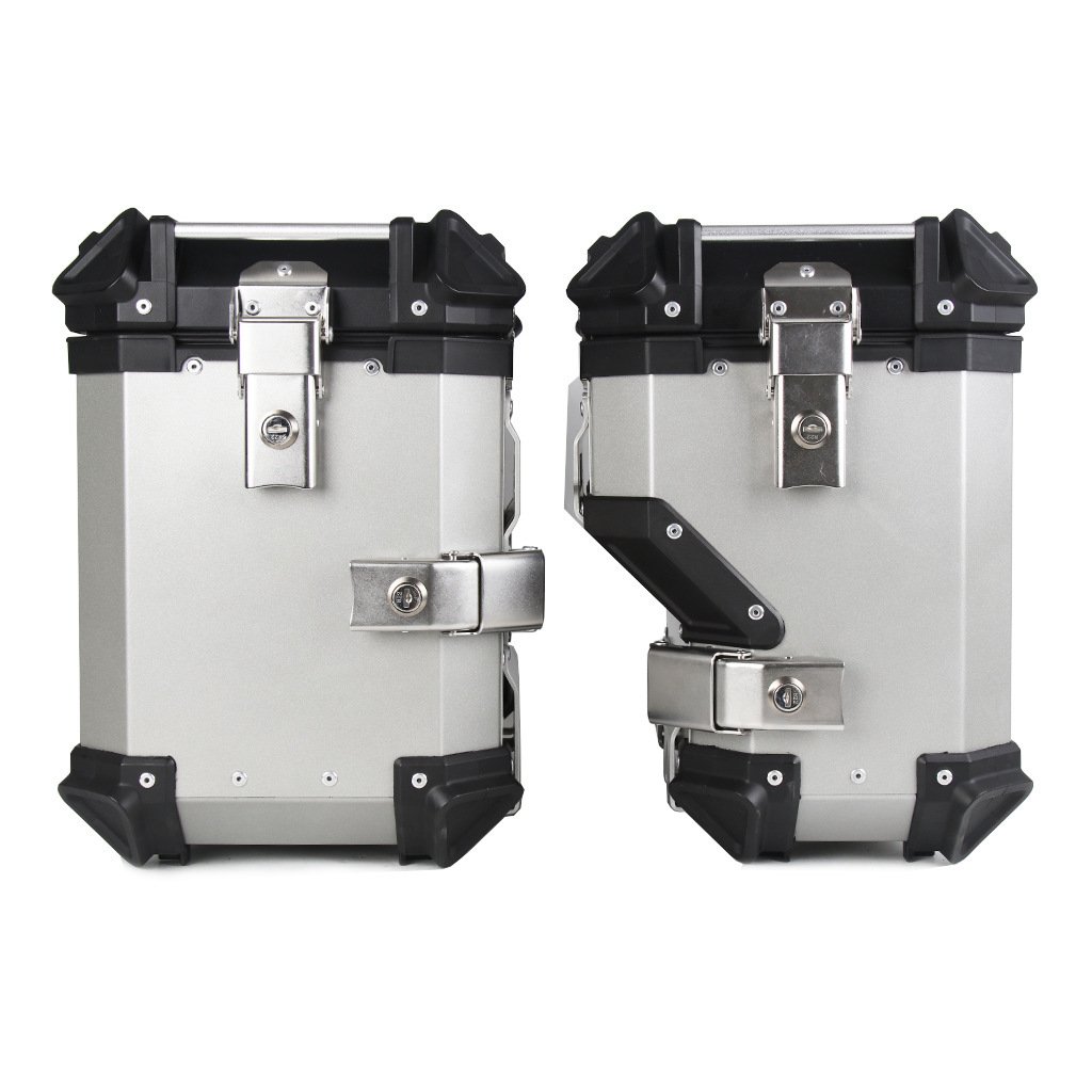 SLKE 38L Aluminium Side Boxes with Mount Bracket 5