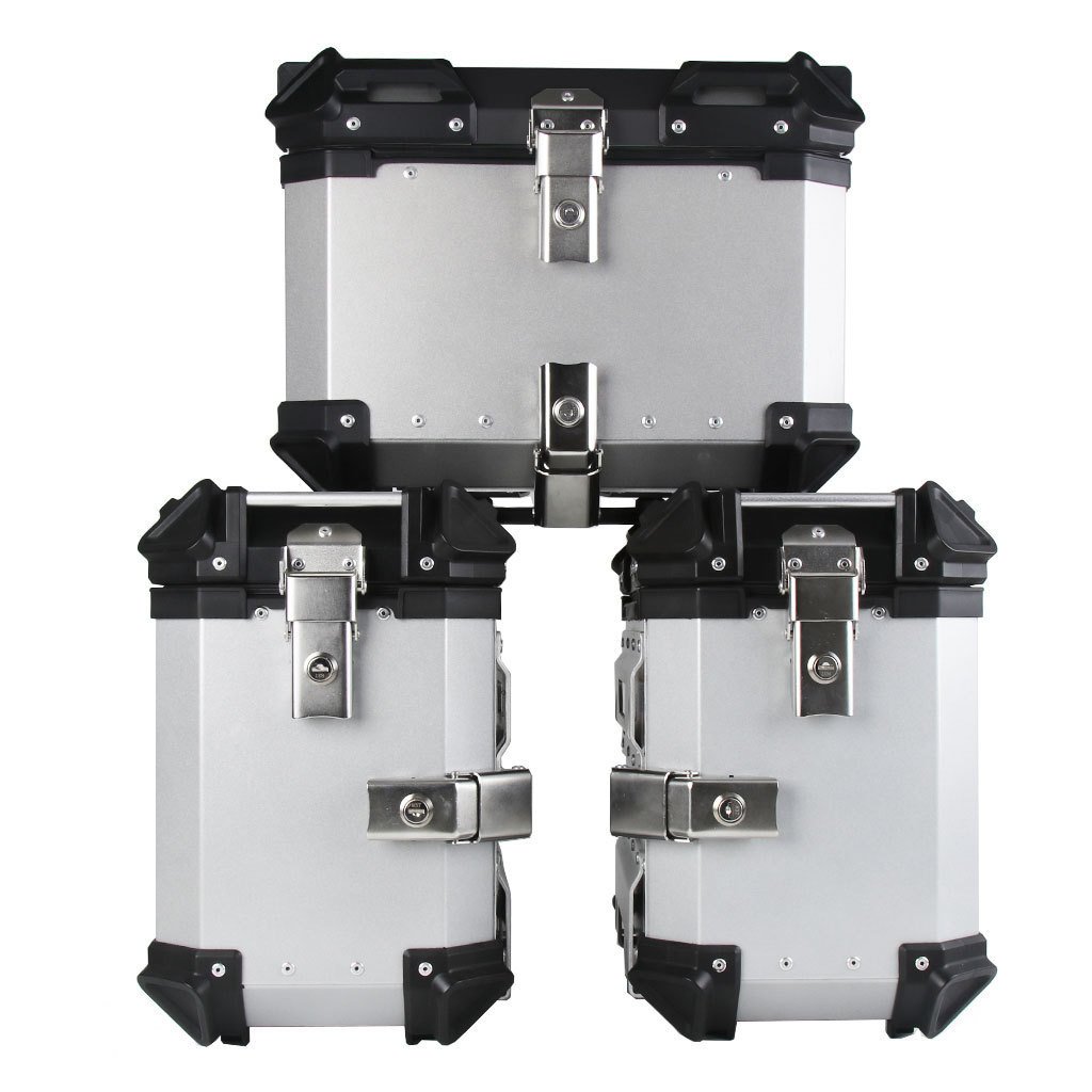 SLKE 38L Aluminium Side Boxes with Mount Bracket 8