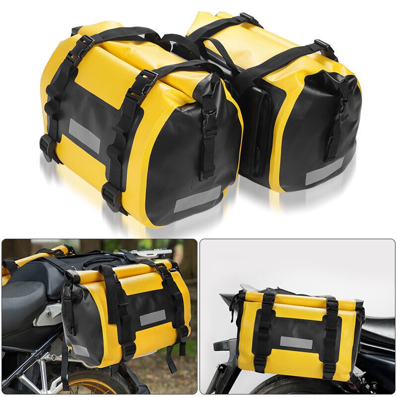 SLKE 60L Waterproof PVC Motorcycle Saddle Bags 2
