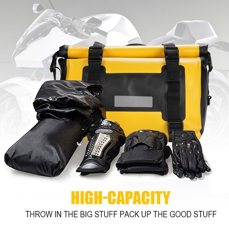 SLKE 60L Waterproof PVC Motorcycle Saddle Bags 4