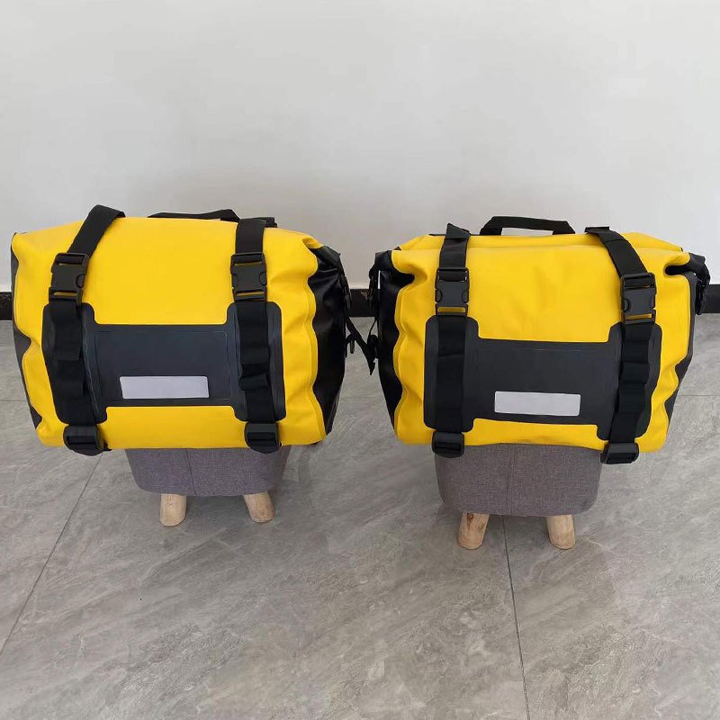 SLKE 60L Waterproof PVC Motorcycle Saddle Bags 5