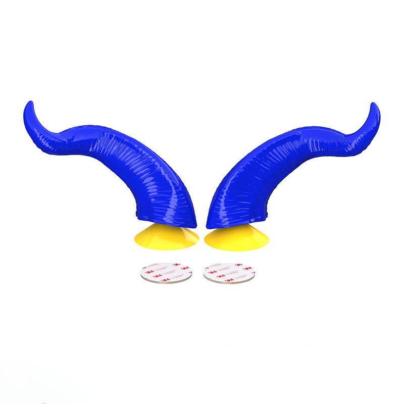 SLKE Calf Horn Helmet Decoration (Suction Cup) 3