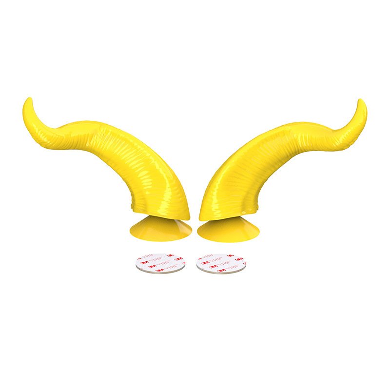 SLKE Calf Horn Helmet Decoration (Suction Cup) 4